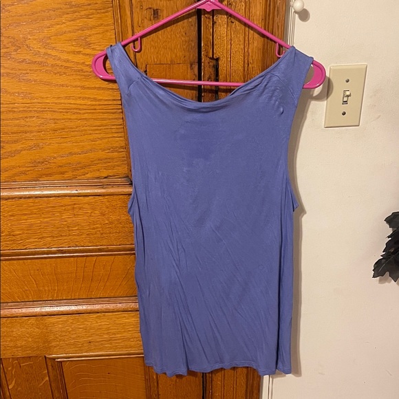 Elle Periwinkle Ruffle Tank Top - Picture 3 of 7